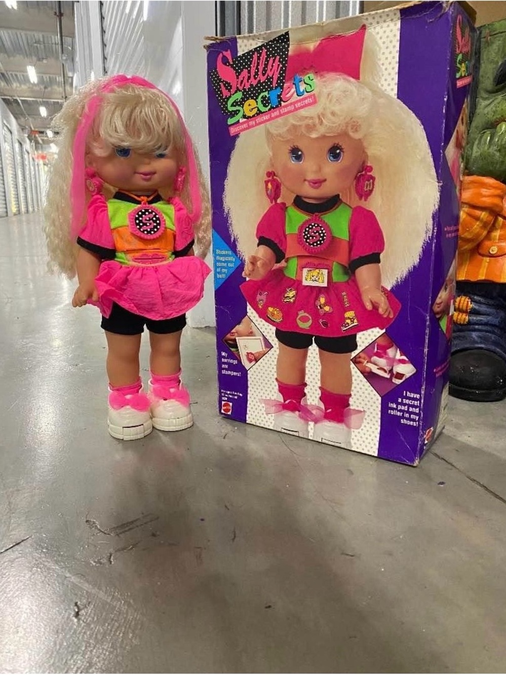 Mattel Sally Secrets Doll in Bright Pink and Neon Accents no box 📦